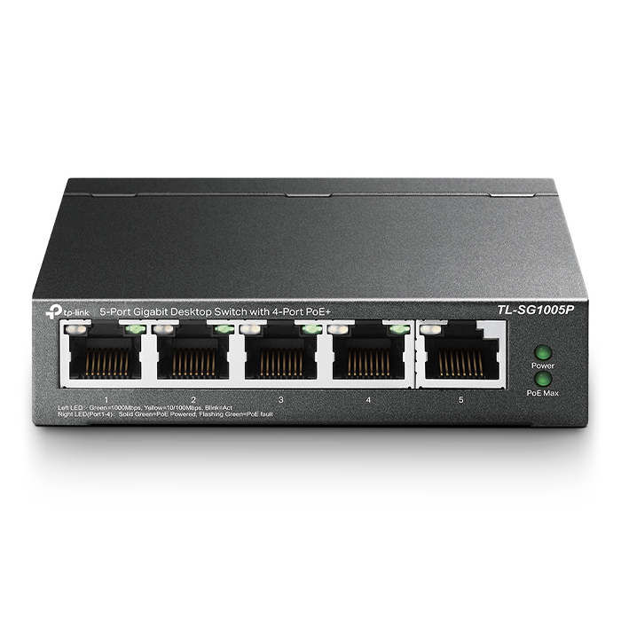 Rnw365 TP-Link TL-SG1005P 5-Port Gigabit Desktop Switch with 4-Port PoE+