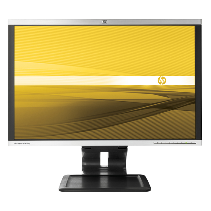 Rnw365 Monitor HP Compaq LA2405wg 22 Pollici 1920x1200 USB VGA DVI Black Silver