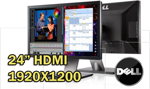 Rnw365 Monitor LCD UltraSharp 24 Pollici Dell U2410f W24 1920x1200 HDMI Wide Black