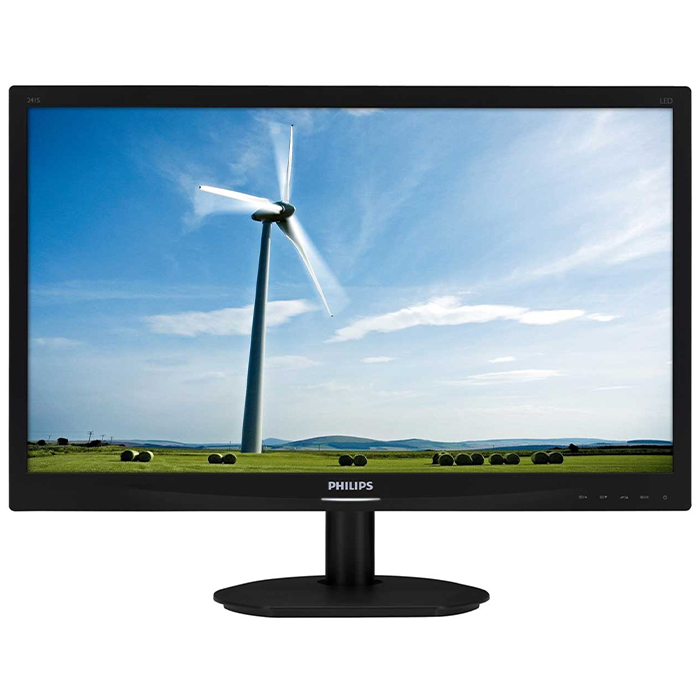 Rnw365 Monitor PC LCD Philips 241S4 24 Pollici 1920x1080 FHD Wide VGA DVI Black
