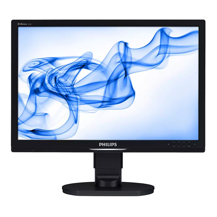 Rnw365 Monitor Philips Brilliance 240B 24 Pollici 1920x1200 Full-HD USB VGA DVI Black