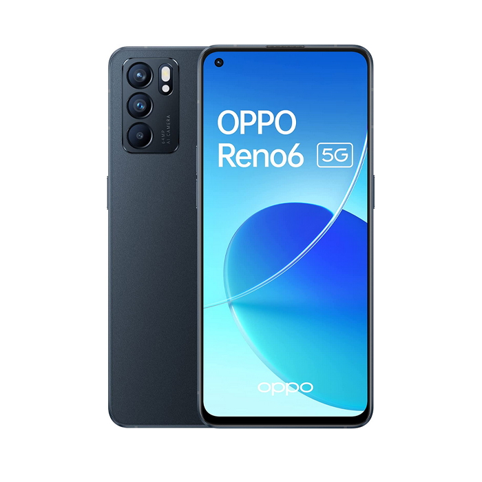 Rnw365 Smartphone Oppo Reno6 5G 128GB 6.4  AMOLED 64MP Black [Grade A]