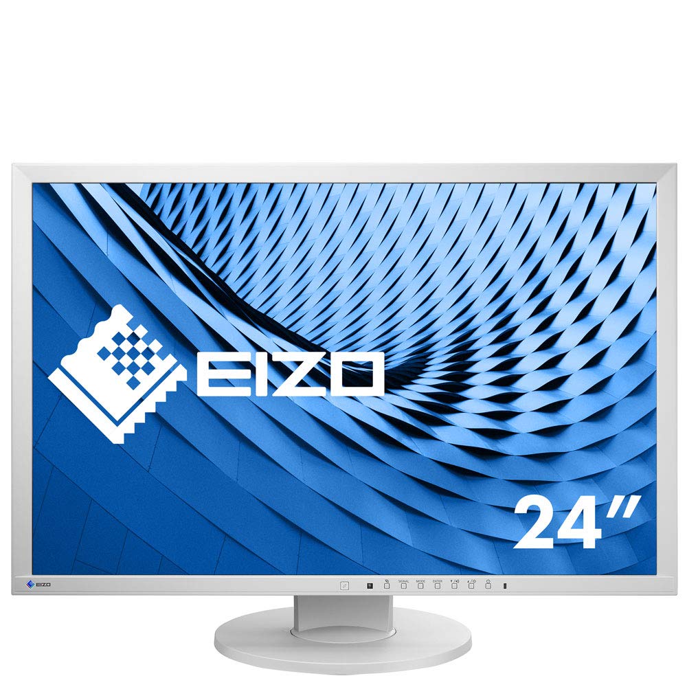 EIZO FlexScan Slim-Monitor 24 / 16:10 / 1920x1200 / 300 cd/sqm / 178/178 / IPS LCD / Display Port / DVI-D / DSub / USB hub / Auto EcoView / EcoView Sense / grigio