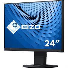 EIZO FlexScan Ultra-Slim-Monitor 24 / 16:9 / 1920x1080 / 250 cd/sqm / 178/178 / IPS LCD / Display Port / HDMI / DVI-D / DSub / USB hub / Auto EcoView / nero