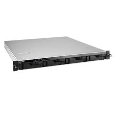 ASUSTOR NAS 4 BAY Rack 1U 4x 2.5/3.5 Hdd/SSD Celeron QC 1.6GHz 4GB DDR3L (Max. 8G) 4xGbe 3Y