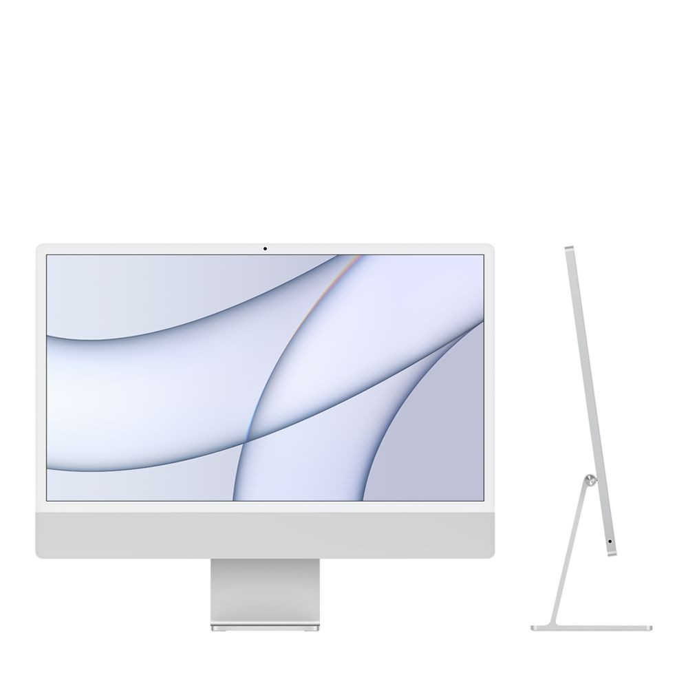 24-inch iMac with Retina 4.5K display M1 chip with 8-core CPU and 8-core GPU, 512GB - Silver