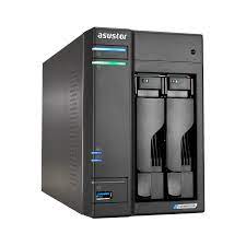 ASUSTOR NAS 2 BAY DeskTop 2x 2.5/3.5 Hdd/SSD 4xM.2 NVME N5105 QC 2.0GHz 4GB DDR4 (Max.16GB) 2X2.5GbE