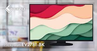 EIZO FlexScan Ultra-Slim-Monitor 27 / 16:9 / 2560x1440 / 350 cd/sqm / 178/178 / IPS LCD / USB-C / Display Port / HDMI / USB hub 1/4 / Auto EcoView / nero