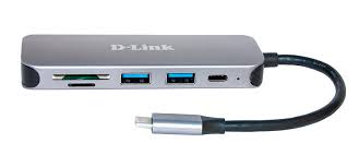 D-LINK Hub - 2 x SuperSpeed USB 3.0 + 1 x USB-C (solo dati) - desktop