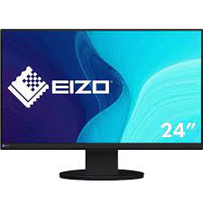EIZO FlexScan Ultra-Slim-Monitor 24 / 16:9 / 1920x1080 / 250 cd/sqm / 178/178 / IPS LCD / USB-C / Display Port / HDMI / USB hub 2/4 / USB-C Daisy Chain / Auto EcoView / nero