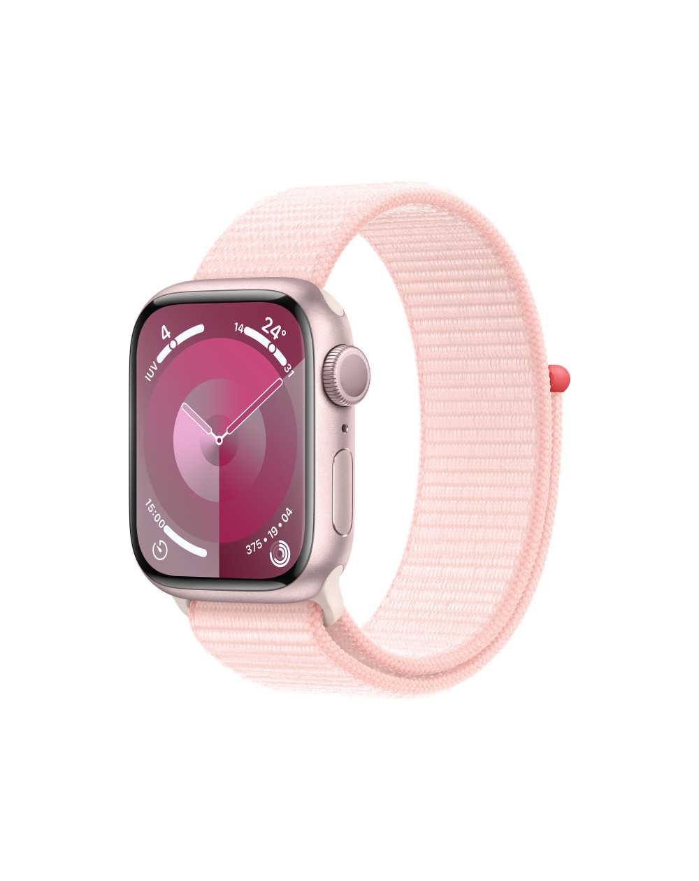 Watch Series 9 GPS 41mm Pink Aluminium Case with Light Pink Sport Loop