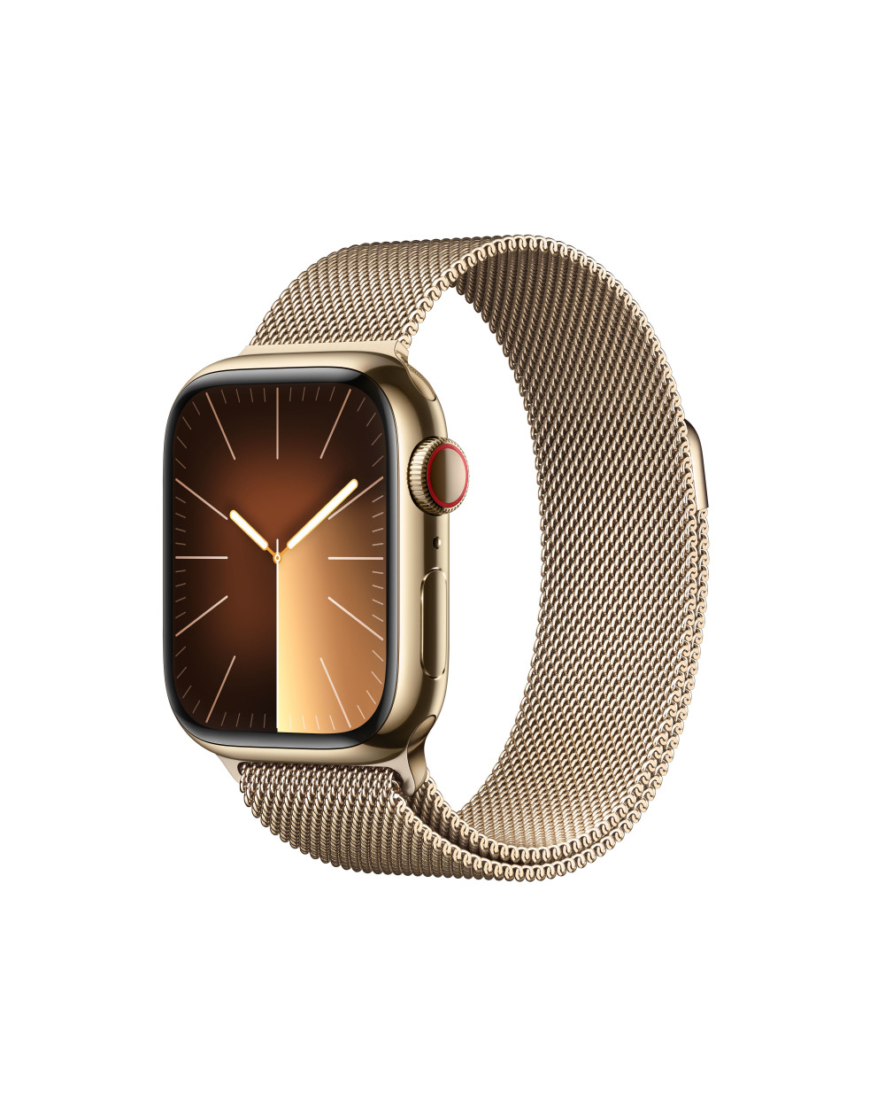 Watch SeriesÂ 9 GPS + Cellular 41mm Gold Stainless Steel Case with Gold Milanese Loop