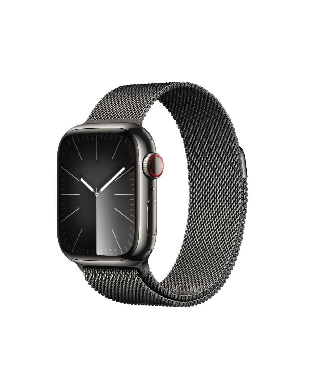 Watch SeriesÂ 9 GPS + Cellular 41mm Graphite Stainless Steel Case with Graphite Milanese Loop