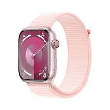 Watch SeriesÂ 9 GPS + Cellular 45mm Pink Aluminium Case with Light Pink Sport Loop