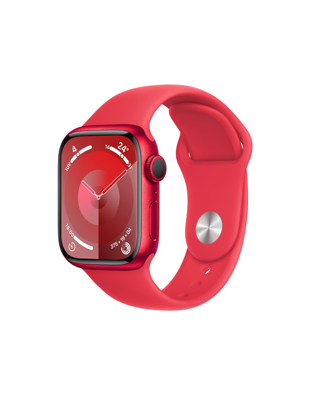 Watch Series 9 GPS 41mm (PRODUCT)RED Aluminium Case with (PRODUCT)RED Sport Band - S/M