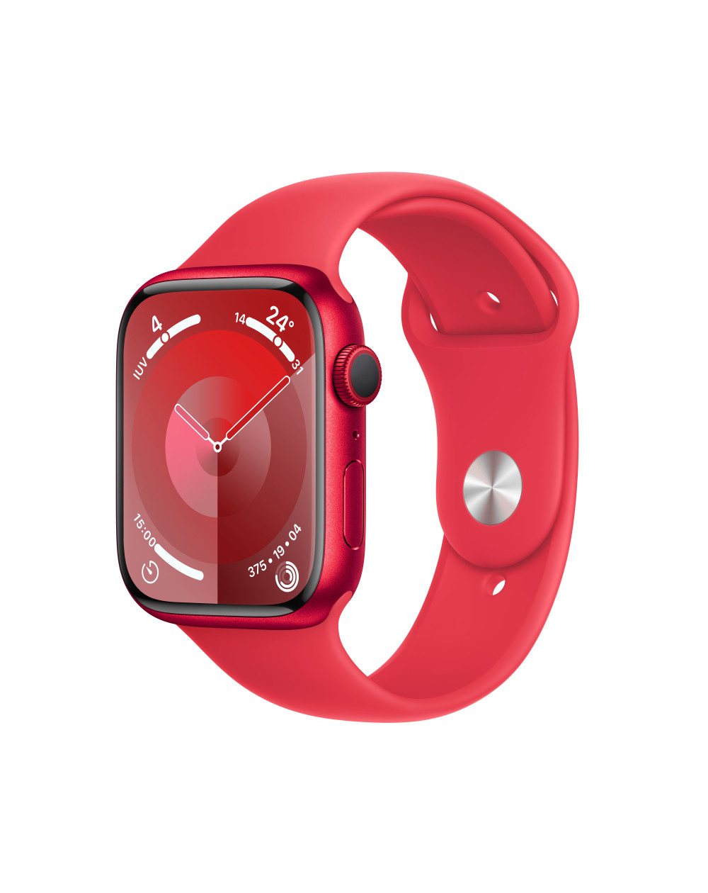 Watch Series 9 GPS 45mm (PRODUCT)RED Aluminium Case with (PRODUCT)RED Sport Band - M/L