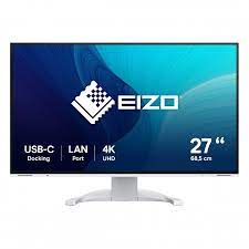 EIZO FlexScan 4K-UHD-Monitor 27 / 16:9 / 3840x2160 / 350 cd/sqm / 178/178 / IPS LCD / USB-C / Display Port / 2xHDMI / USB hub / Auto EcoView / bianco