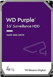 WD HD 4TB SATA3 3.5 256MB 5.4K PURPLE VIDEOSORV.24X7