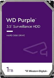 WD HD 1TB 3.5 64MB 5.4K PURPLE VIDEOSORV. 24X7