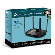 Wireless AX3000 ACCESS POINT Dual Band TL-WA30011P Gigiabit Wi-fI6 Supp-.Poe -4 Ant. Fisse