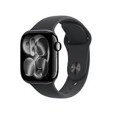 Apple Watch Series 11Â GPSÂ 42mmÂ Jet Black Aluminium Case with Black Sport Band - M/L