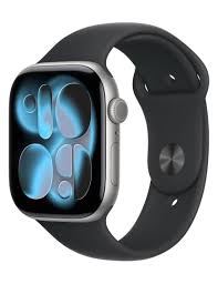 Apple Watch Series 11Â GPSÂ 46mmÂ Space Grey Aluminium Case with Black Sport Band - S/M