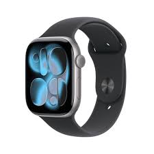 Apple Watch Series 11Â GPSÂ 46mmÂ Space Grey Aluminium Case with Black Sport Band - M/L