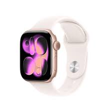 Apple Watch Series 11Â GPS + Cellular 42mm Rose Gold Aluminium Case with Light Blush Sport Band - S/M