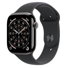 Apple Watch Series 11Â GPS + Cellular 42mmÂ Slate Titanium Case with Black Sport Band - S/M