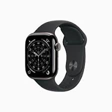 Apple Watch Series 11Â GPS + Cellular 42mmÂ Slate Titanium Case with Black Sport Band - M/L