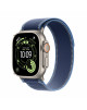 Apple Watch Ultra 3 GPS + Cellular 49mm Natural Titanium Case with Blue/Bright Blue Trail Loop - M/L