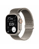 Apple Watch Ultra 3 GPS + Cellular 49mm Natural Titanium Case with Natural Titanium Milanese Loop - Large