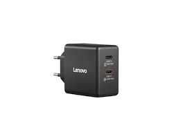 Lenovo Alimentatori Dual USB-C 65W GaN Charger Black - EU