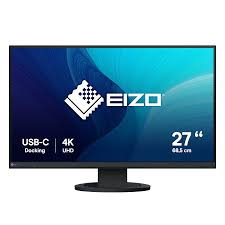 EIZO FlexScan 4K-UHD-Monitor 27 / 16:9 / 3840x2160 / 350 cd/sqm / 178/178 / IPS LCD / USB-C / Display Port / 2xHDMI / USB hub / Auto EcoView / nero