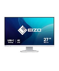EIZO FlexScan 4K-UHD-Monitor 27 / 16:9 / 3840x2160 / 350 cd/sqm / 178/178 / IPS LCD / USB-C / Display Port / 2xHDMI / USB hub / Auto EcoView / bianco