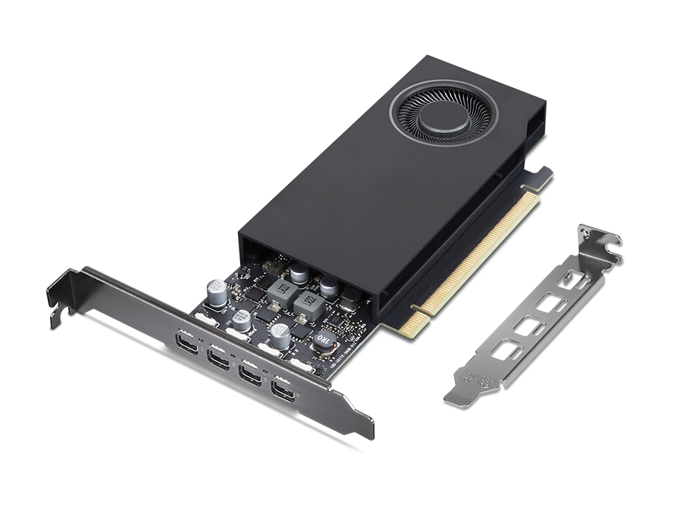 Lenovo NVIDIA RTX A400 4GB mini-DP*4 GDDR6 Graphics Card [VGA]