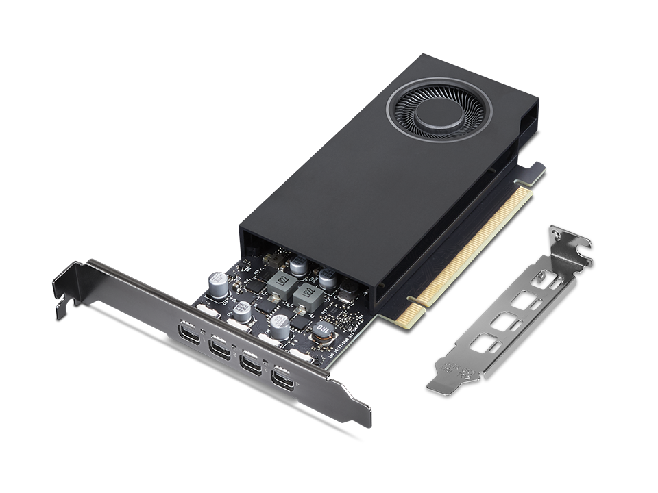 Lenovo NVIDIA RTX A1000 8GB mini-DP*4 GDDR6 Graphics Card [VGA]