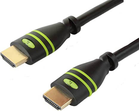 Cavo HDMI 4Kx2K Ethernet Contatti Dorati 10 Mt Nero