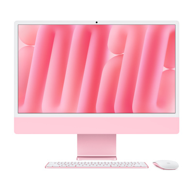 24-inch iMac with Retina 4.5K display: Apple M4 chip with 10-core CPU and 10-core GPU, 16GB, 256GB SSD - Pink